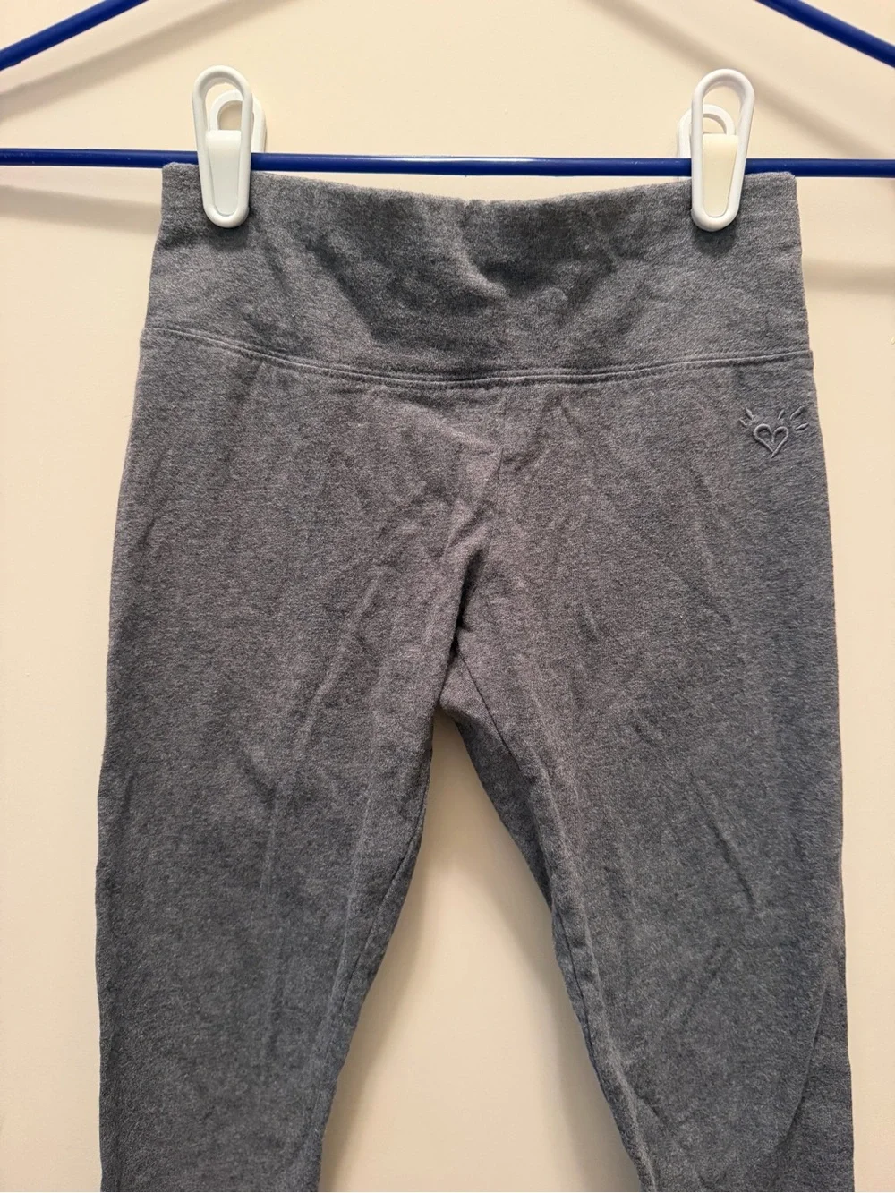 Justice Charcoal Gray Logo Leggings for Girls